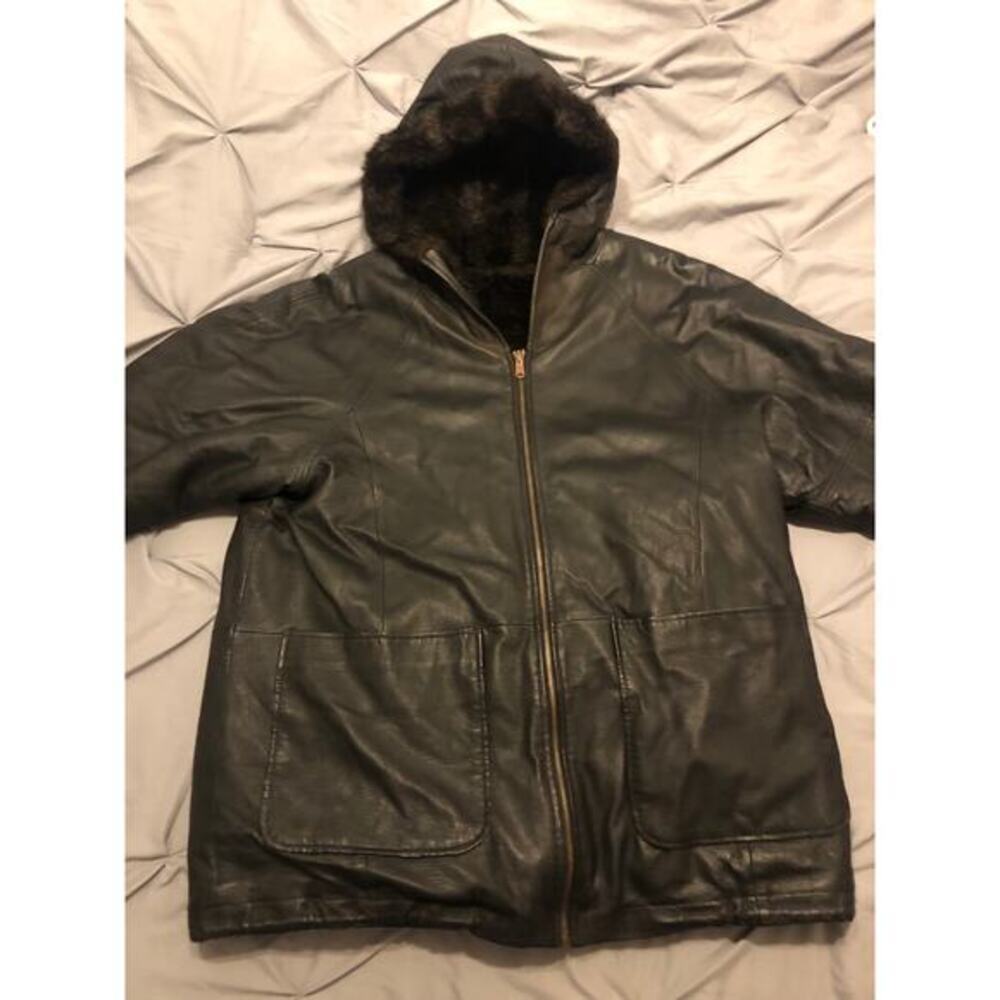 AMBIENCE 100% leather revisable jacket size L.